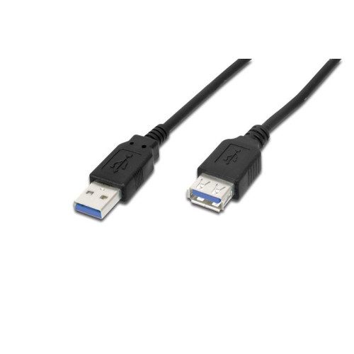 Kabel przedłużający USB 3.1 Gen.1 SuperSpeed 5Gbps Typ USB A/USB A M/Ż czarny 1,8m-593854