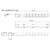 Listwa przeciwprzepięciowa LXARM 810, 3L, PDU, 3,0m, czarna-595104