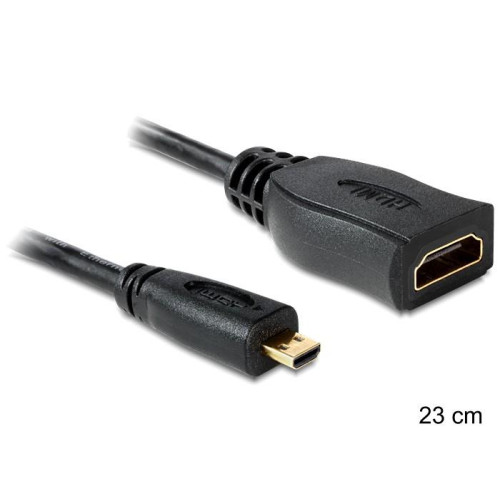 Adapter Micro HDMI-D(M)->HDMI-A(F) 23cm -595052