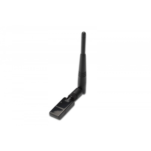 Mini karta sieciowa bezprzewodowa WiFi 300N 300Mbps na USB 2.0 z anteną-595075