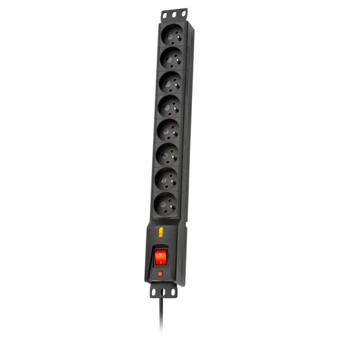 Listwa przeciwprzepięciowa LXARM 810, 3L, PDU, 3,0m, czarna-595103
