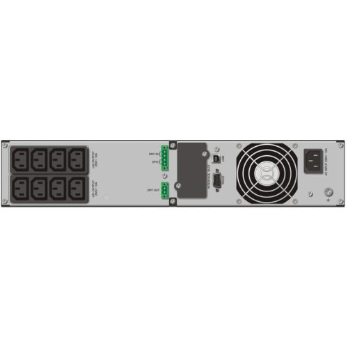 Zasilacz awaryjny on-line 3000VA 8X IEC + 1x IEC/C19OUT, USB/232, LCD, RACK 19/tower-595143