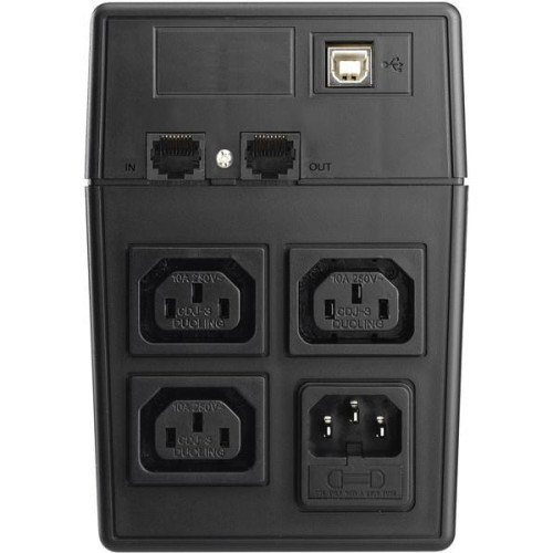 UPS POWER WALKER LINE-INTERACTIVE 800VA 3X IEC 230V,PURE SINE WAVE,RJ11/45 IN/OUT,USB,LCD (Pełna sinusoida) -595861