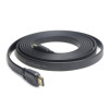 Kabel HDMI-HDMI v2.0 3D TV High Speed Ethernet 1.8M płaski (pozłacane końcówki)-597099