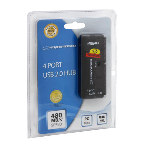HUB 4 PORTY USB 2.0 EA112 -597809