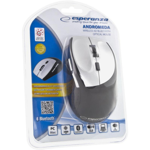 MYSZ BLUETOOTH OPTYCZNA EM123S ANDROMEDA 1000/1600/2400DPI, 6D-597847