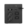 UPS LINE-INTERACTIVE 1000VA 2X SCHUKO + 2XIEC OUT, RJ11/RJ45 IN/OUT, USB, LCD-599530
