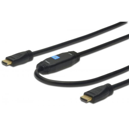 Kabel połączeniowy HDMI HighSpeed z Ethernetem ze wzmacniaczem 4K 30Hz UHD HDMI A/A M/M 15m-599660
