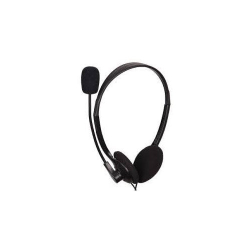 Słuchawki z mikrofonem MHS-123 Czarne (z regulacją głośności) -599996