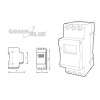 Włącznik czasowy - timer cyfrowy na szynę DIN GreenBlue GB104 16 programów max 240 programów-600476