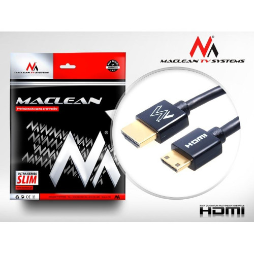Przewód HDMI-miniHDMI 2m SLIM MCTV-712-602193