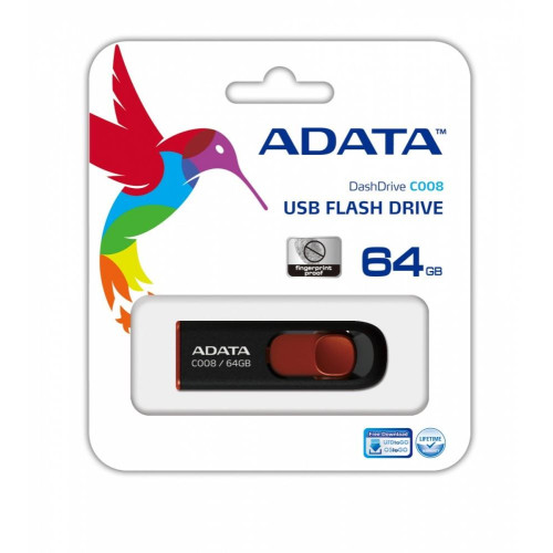 Pendrive Dashdrive C008 64GB USB Czarno-czerwony-602351