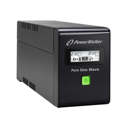UPS LINE-INTERACTIVE 600VA 2X PL 230V, PURE SINE WAVE, RJ11/45 IN/OUT, USB, LCD-603701
