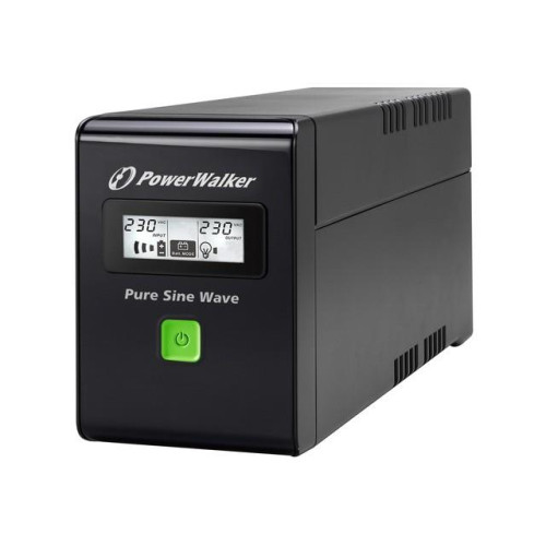 UPS LINE-INTERACTIVE 800VA 2X PL 230V, PURE SINE WAVE, RJ11/45 IN/OUT, USB, LCD-603702