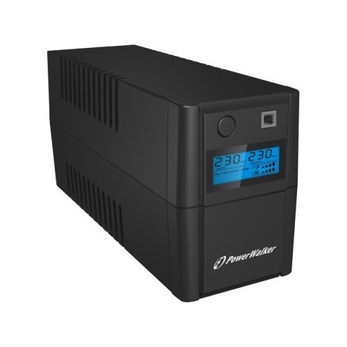 UPS LINE-INTERACTIVE 650VA 2X 230V PL OUT, RJ11 IN/OUT, USB, LCD -603709
