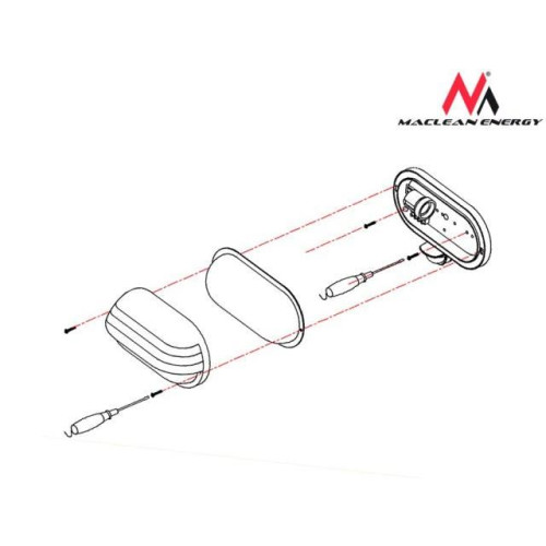 Oprawa ścienna z czujnikiem pir 60W 180s MCE33-606655