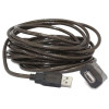 Przedłużacz USB 2.0 typu AM-AF 10m aktywny czarny -607722