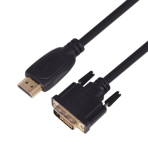 Kabel HDMI - DVI 1.8m DVI 24+1, pozłacany-610228