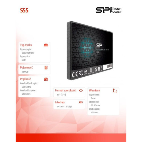 Dysk SSD Slim S55 480GB 2,5\