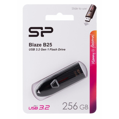 Pendrive Silicon Power Blaze B25 256GB USB 3.1 kolor czarny-6109741
