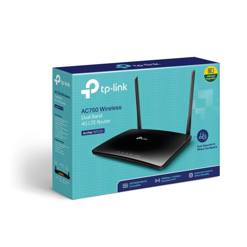 Archer MR200 Router AC750 4G LTE DualBand SIM-611451