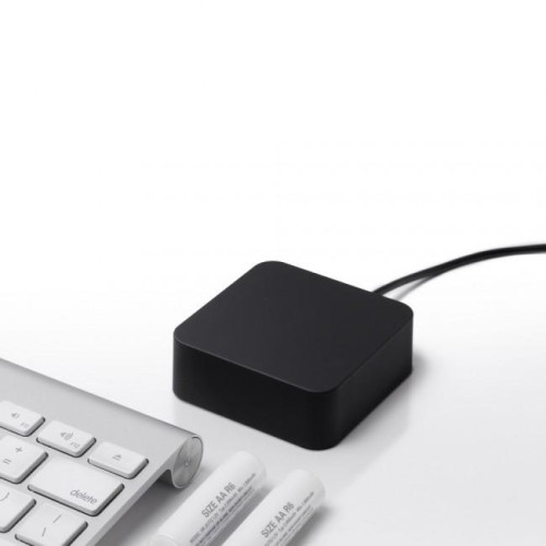 Aaden biurkowa ładowarka baterii 2x AA USB czarna-611736