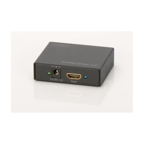 Rozdzielacz/Splitter HDMI 2-portowy, 4K 30Hz UHD 3D, HDCP 1.3, audio-611871