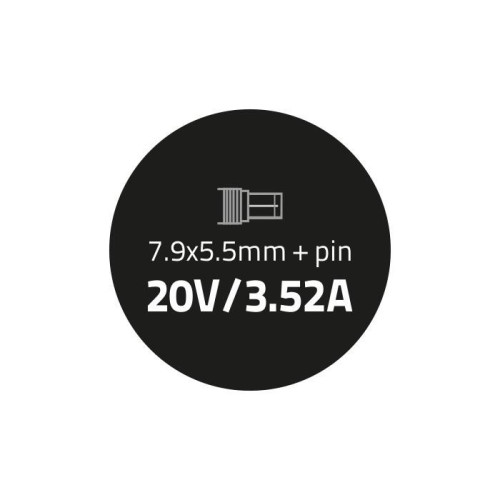 Zasilacz dedykowany do IBM 20V | 3.52A | 7.9*5.5+pin -612105