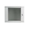 Szafa instalacyjna wisząca 19'' 9U 600X450mm szara (drzwi szklane)-614511