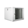 Szafa instalacyjna wisząca 19'' 9U 600X600mm szara (drzwi szklane)-614523