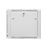 Szafa instalacyjna wisząca 19'' 9U 600X600mm szara (drzwi szklane)-614525