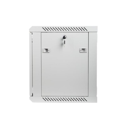 Szafa instalacyjna wisząca 19'' 9U 600X450mm szara (drzwi szklane)-614515