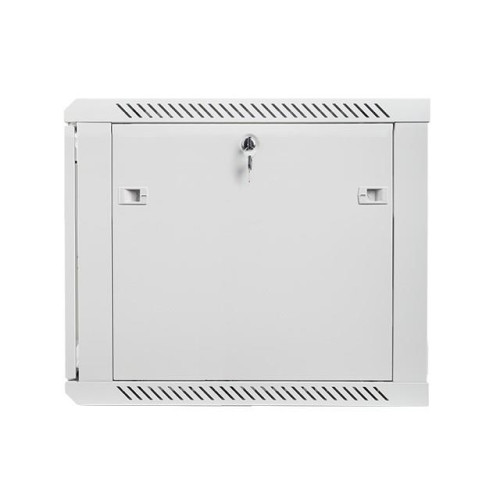 Szafa instalacyjna wisząca 19'' 9U 600X600mm szara (drzwi szklane)-614525