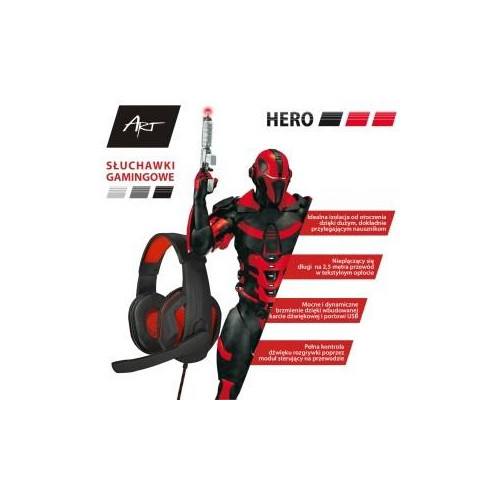 Słuchawki gamingowe z mikrofonem HERO USB -615303