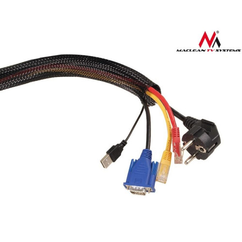 Maskownica kabli 1.8m 85mm MCTV-675 B black -615445
