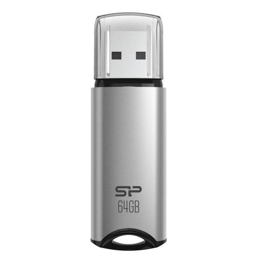 Pendrive Silicon Power Marvel M02 64GB USB 3.2 kolor srebrny ALU (SP064GBUF3M02V1S)-6158768