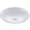 Plafon LED 12W z czujnikiem pir i zasilaniem awaryjnym, MCE131 ACU zasięg 6m