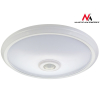 Plafon LED 12W z czujnikiem pir i zasilaniem awaryjnym, MCE131 ACU zasięg 6m-616937