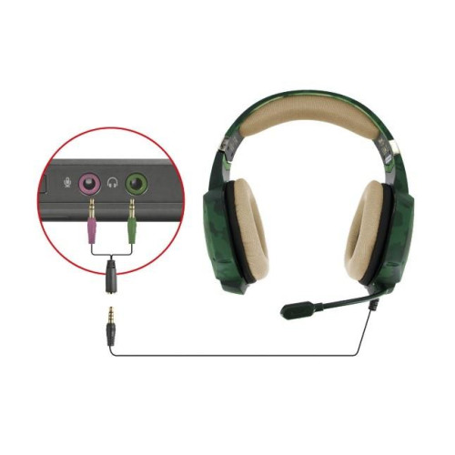 Słuchawki GXT 322C Gaming zielony kamuflaż-616500