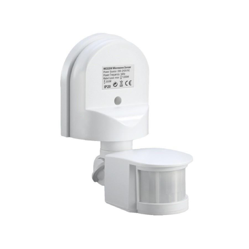 Ścienny czujnik ruchu zmierzchu 180° 1200W, MCE25 Biały-616976