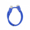 Kabel USB 3.0-Micro 0,5 m. niebieski-617660