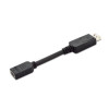 Kabel adapter Displayport z zatrzaskiem 1080p 60Hz FHD Typ DP/HDMI A M/Ż czarny 0,15m-618777