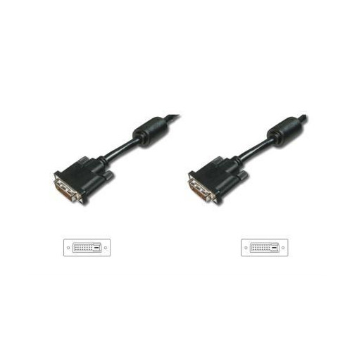 Kabel połączeniowy DVI-D DualLink WQXGA 30Hz Typ DVI-D (24+1)/DVI-D (24+1) M/M czarny 3m-618736