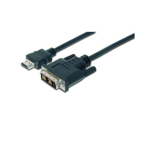 Kabel adapter HDMI Standard 1080p 60Hz FHD Typ HDMI A/DVI-D (18+1) M/M czarny 2m-618751