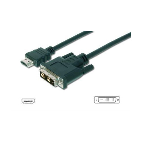 Kabel adapter HDMI Standard 1080p 60Hz FHD Typ HDMI A/DVI-D (18+1) M/M czarny 3m-618761
