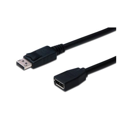 Kabel przedłużający DisplayPort 1.2 z zatrzaskiem 4K 60Hz UHD Typ DP/DP M/Ż czarny 2m-618770