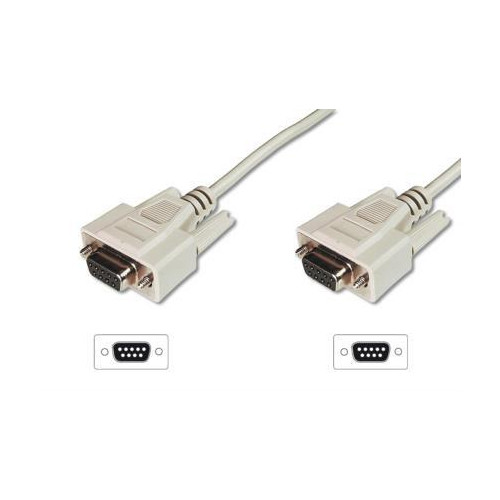 Kabel połączeniowy RS232 1:1 Typ DSUB9/DSUB9 Ż/Ż szary 3m-618903