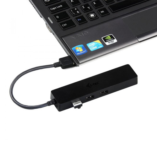 USB 3.0 Slim HUB 3 Port + Gigabit Ethernet 10/100/1000 -619321