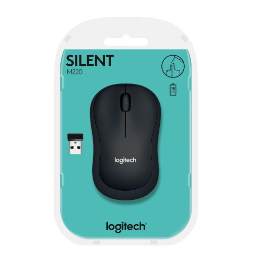 Mysz Logitech M220 Silent 910-004878 (optyczna; 1000 DPI; kolor czarny)-6329929