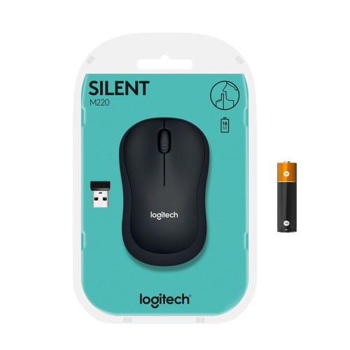 Mysz Logitech M220 Silent 910-004878 (optyczna; 1000 DPI; kolor czarny)-6329930